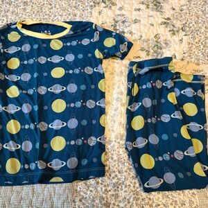 Kickee pants bamboo Kids Planet Pajamas size 5